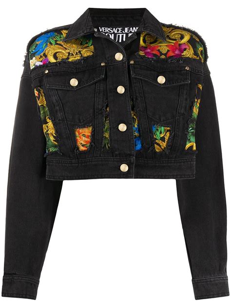 retro versace jacket|Versace denim jacket.